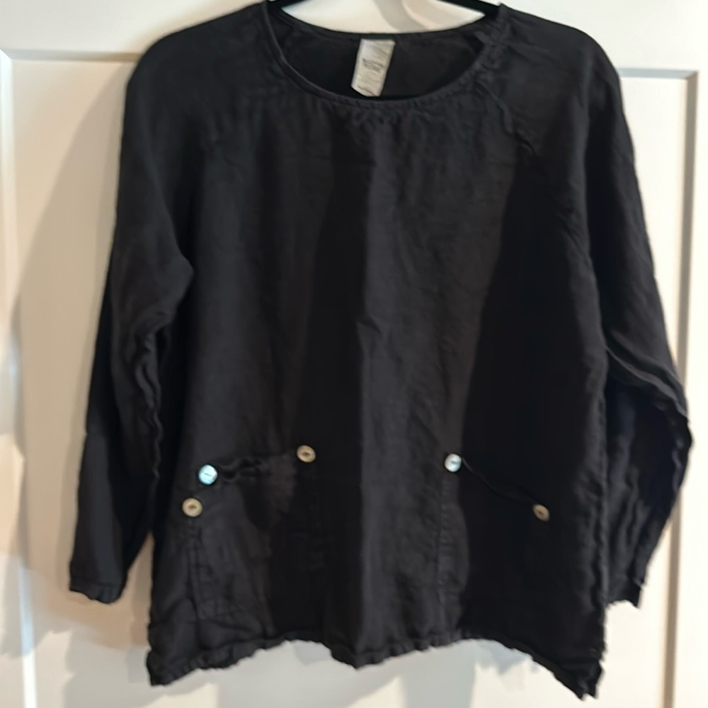Match Point Los Angeles Linen top